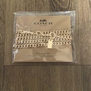 Coach Gold Chain Strap